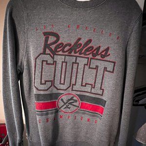 Grey Graphic Crewneck Sweater